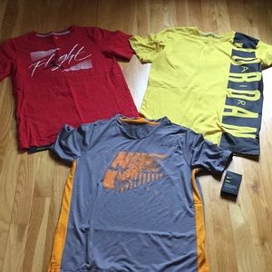 3 boys Nike Jordan T shirts youth XL. One is NWT